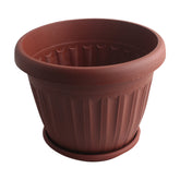 Brown Flower Pot(25*19.5CM) in terracotta color, perfect for indoor and outdoor plants.